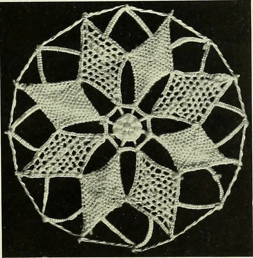 An illustration from Album de dentelle de Venise, 1900, leaf 20