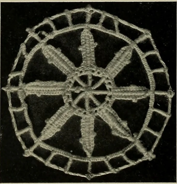 An illustration from Album de dentelle de Venise, 1900, leaf 21