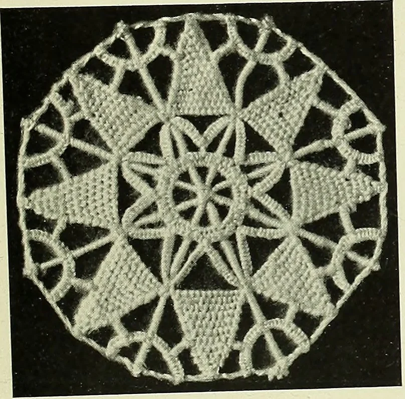 An illustration from Album de dentelle de Venise, 1900, leaf 22