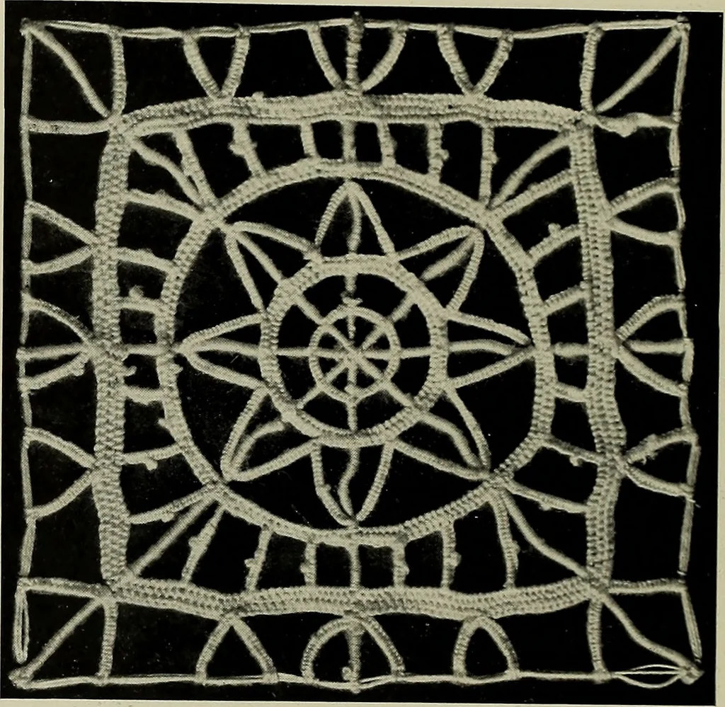 An illustration from Album de dentelle de Venise, 1900, leaf 23