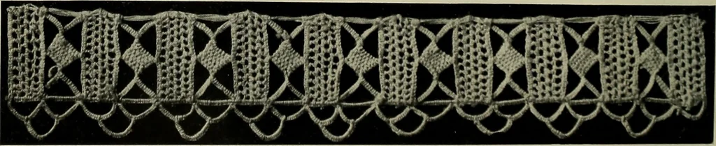 An illustration from Album de dentelle de Venise, 1900, leaf 23
