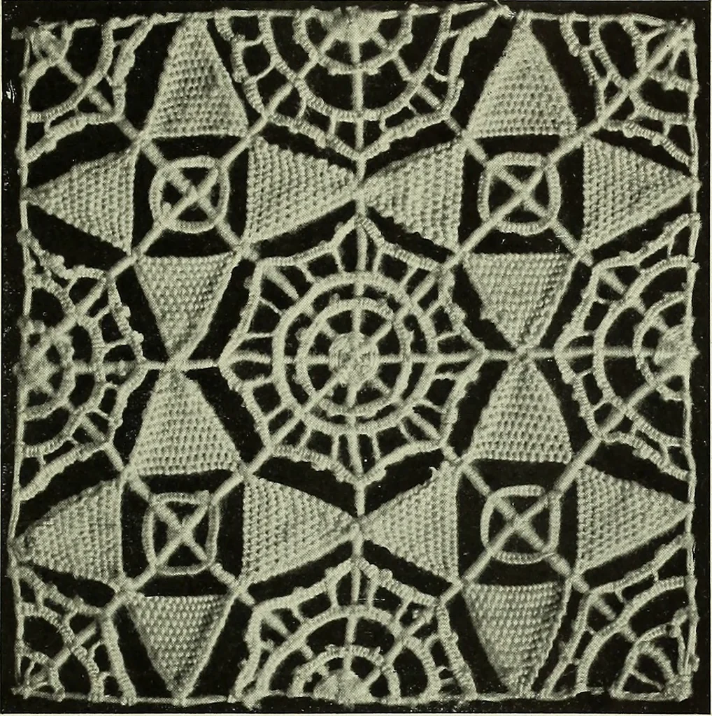 An illustration from Album de dentelle de Venise, 1900, leaf 24
