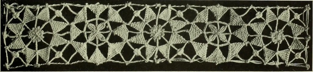An illustration from Album de dentelle de Venise, 1900, leaf 24