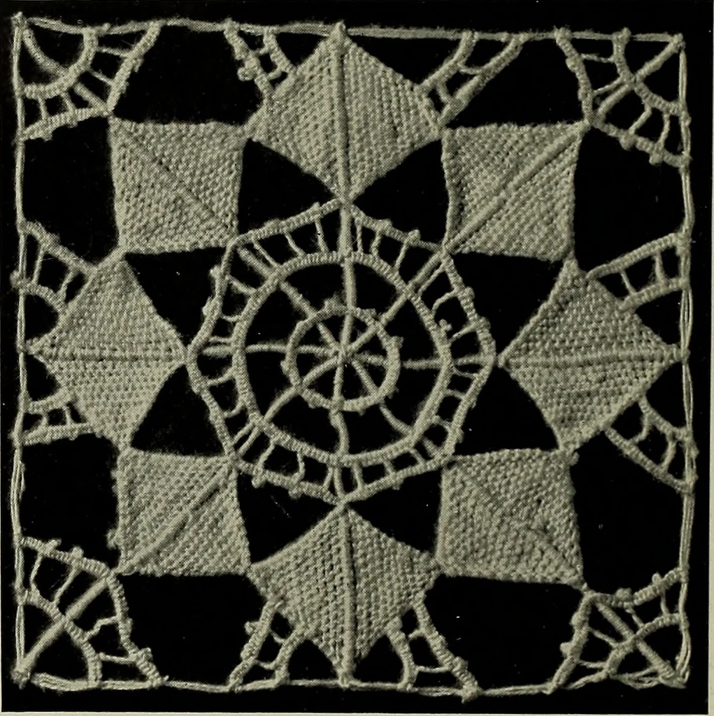 An illustration from Album de dentelle de Venise, 1900, leaf 25
