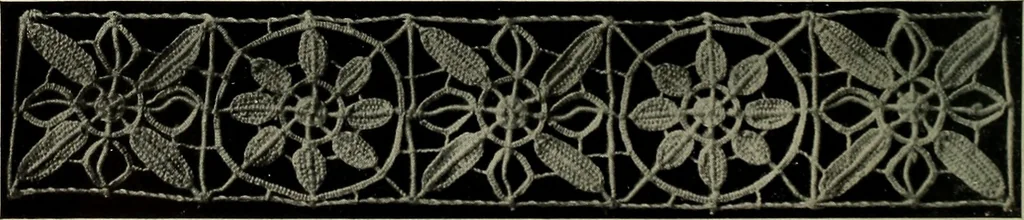 An illustration from Album de dentelle de Venise, 1900, leaf 25