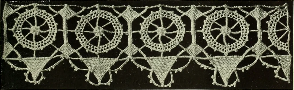 An illustration from Album de dentelle de Venise, 1900, leaf 26