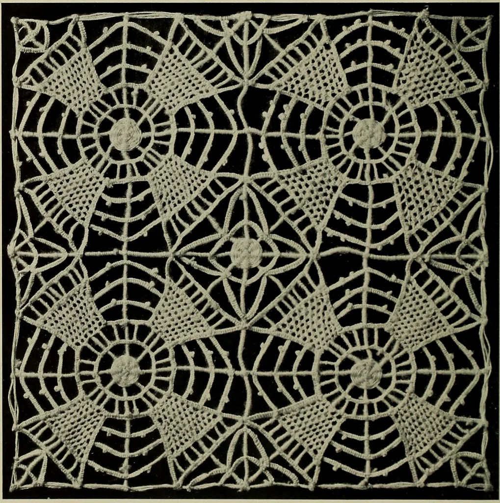 An illustration from Album de dentelle de Venise, 1900, leaf 27