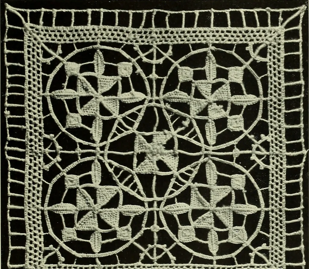 An illustration from Album de dentelle de Venise, 1900, leaf 28