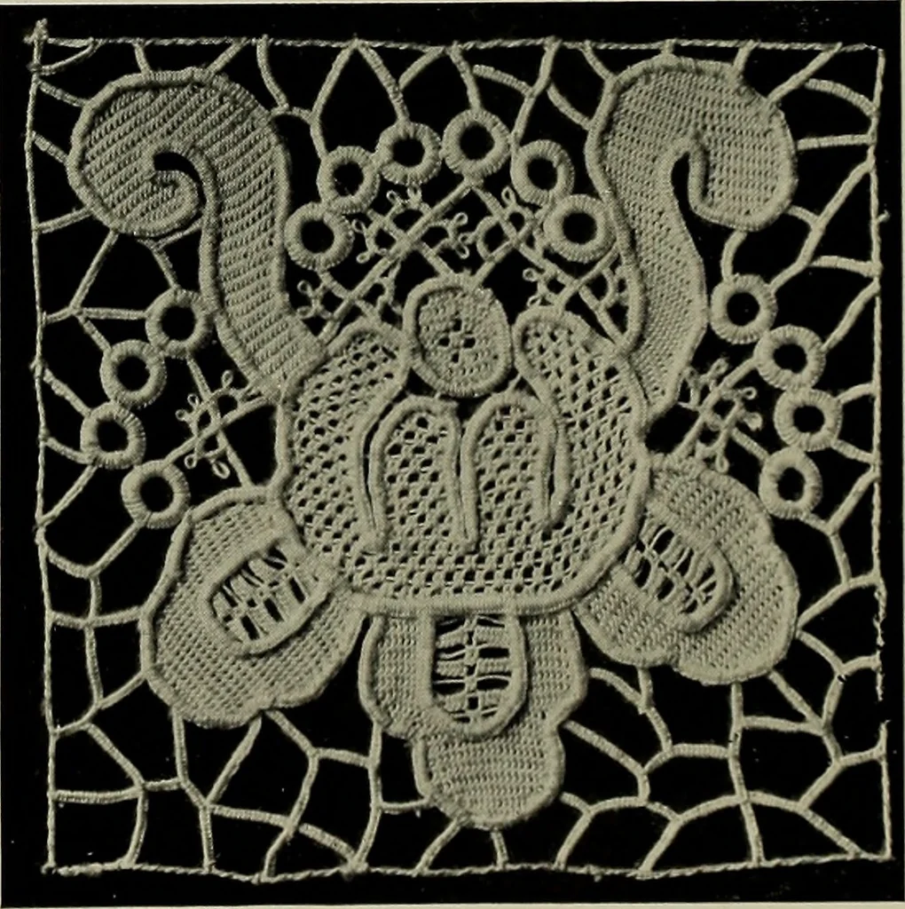 An illustration from Album de dentelle de Venise, 1900, leaf 41