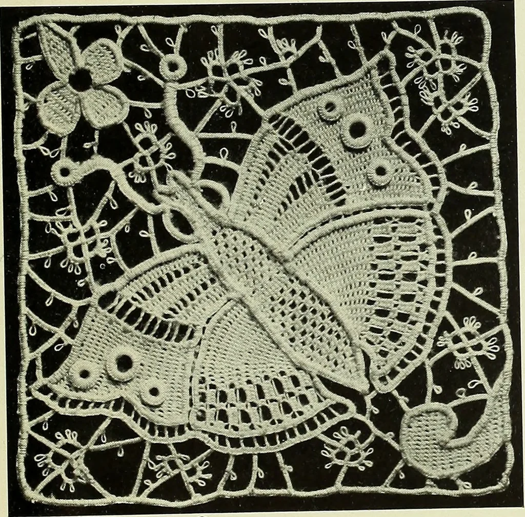 An illustration from Album de dentelle de Venise, 1900, leaf 46