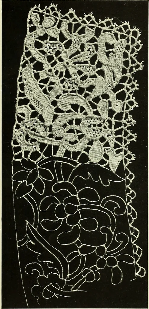 An illustration from Album de dentelle de Venise, 1900, leaf 48