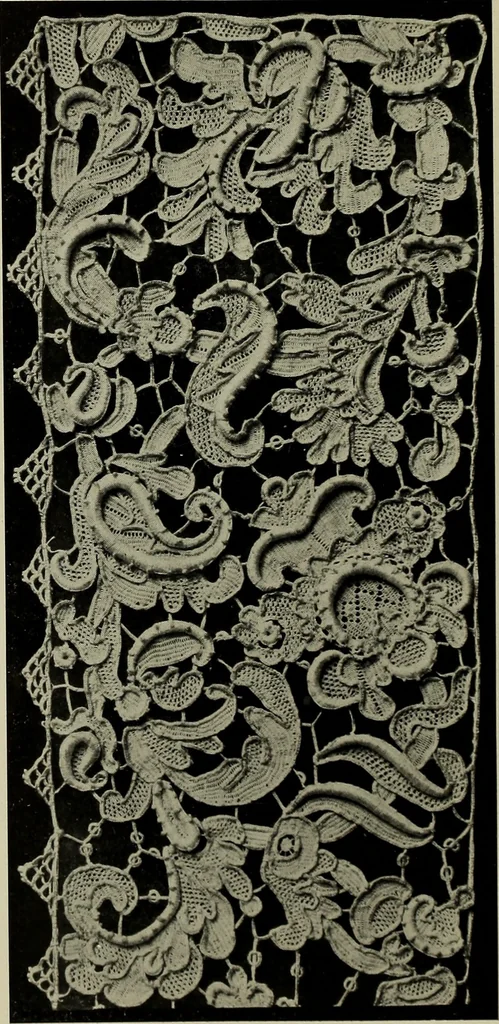 An illustration from Album de dentelle de Venise, 1900, leaf 49