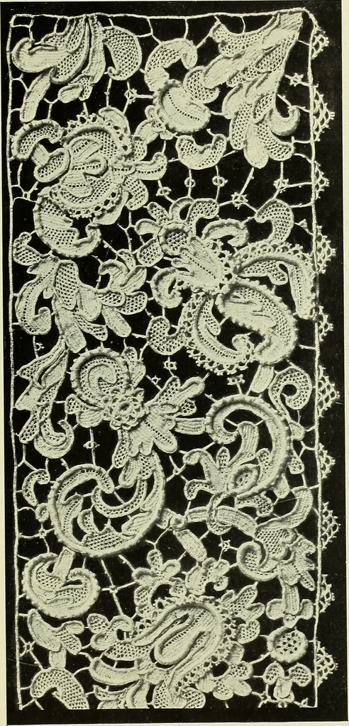 An illustration from Album de dentelle de Venise, 1900, leaf 50
