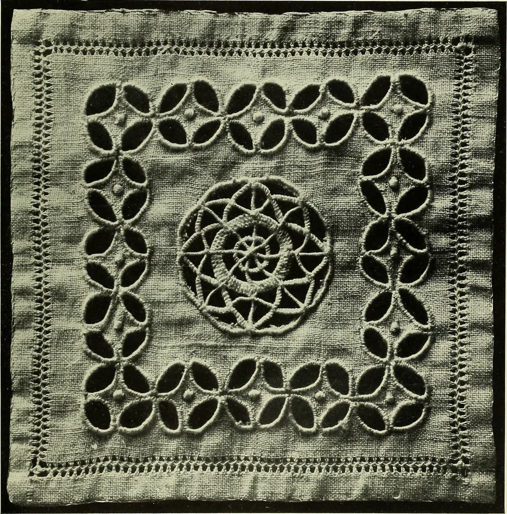An illustration from Album de dentelle de Venise, 1900, leaf 52
