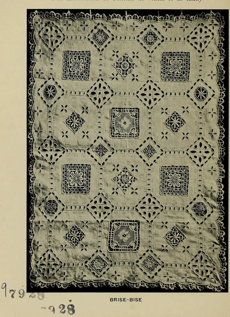 An illustration from Album de dentelle de Venise, 1900, leaf 55