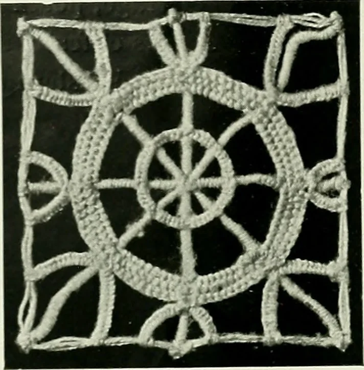 An illustration from Album de dentelle de Venise, 1900, leaf 13