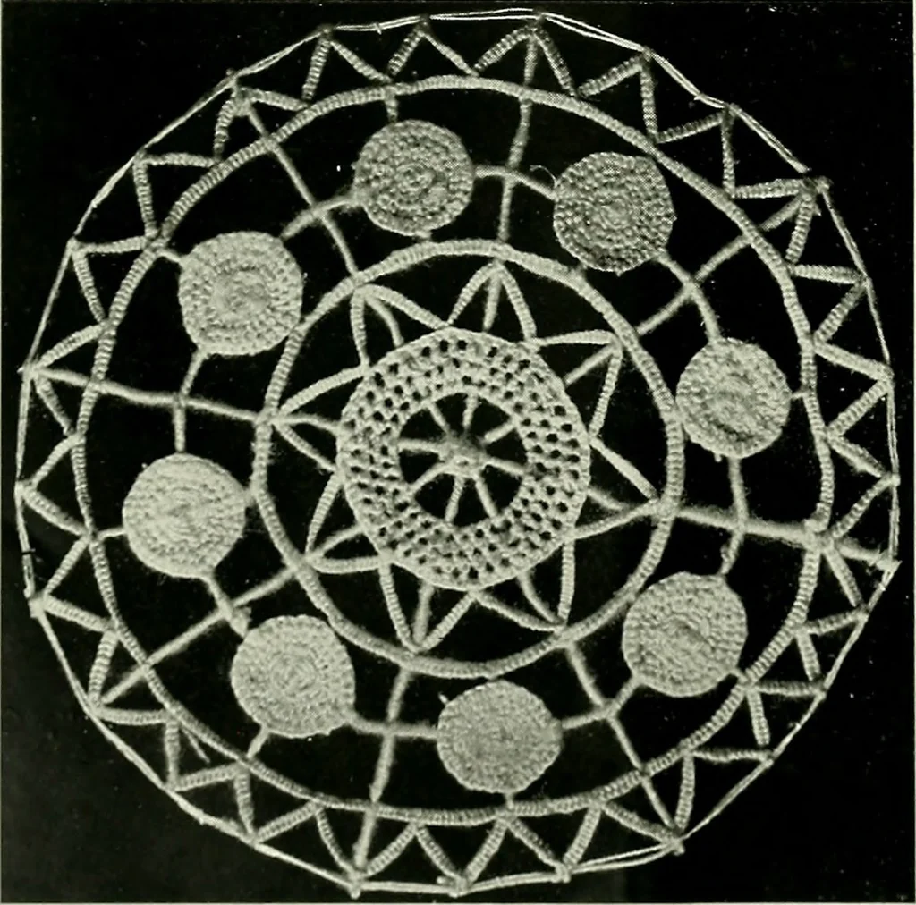 An illustration from Album de dentelle de Venise, 1900, leaf 13