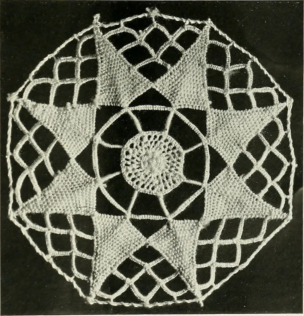 An illustration from Album de dentelle de Venise, 1900, leaf 14