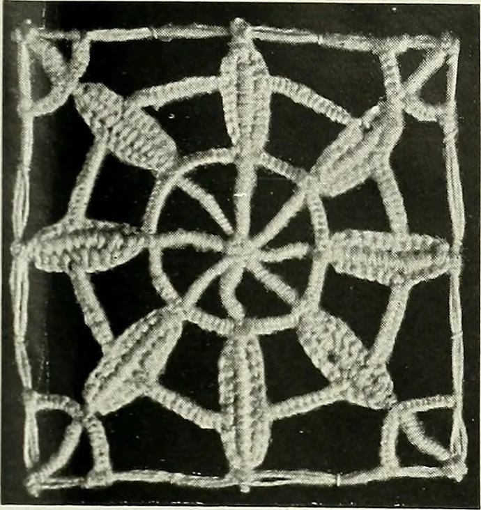 An illustration from Album de dentelle de Venise, 1900, leaf 14