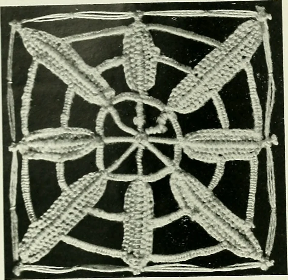 An illustration from Album de dentelle de Venise, 1900, leaf 15