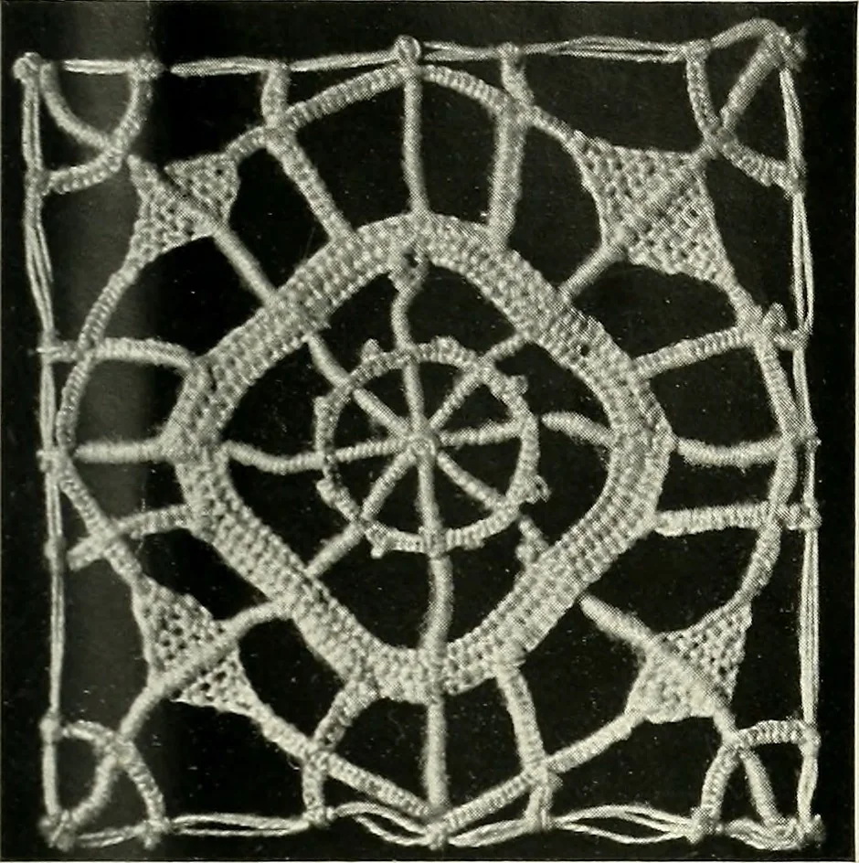 An illustration from Album de dentelle de Venise, 1900, leaf 16