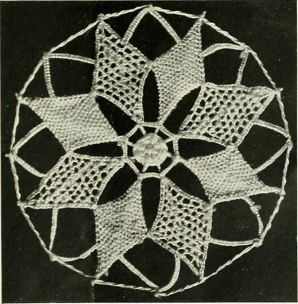 An illustration from Album de dentelle de Venise, 1900, leaf 16