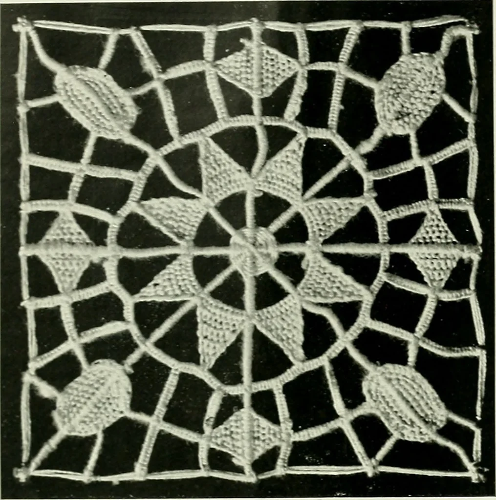 An illustration from Album de dentelle de Venise, 1900, leaf 17