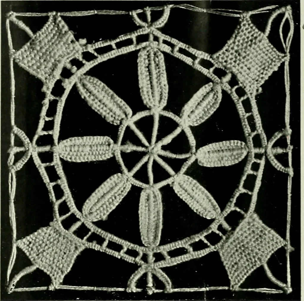 An illustration from Album de dentelle de Venise, 1900, leaf 17