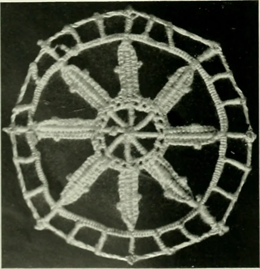 An illustration from Album de dentelle de Venise, 1900, leaf 17