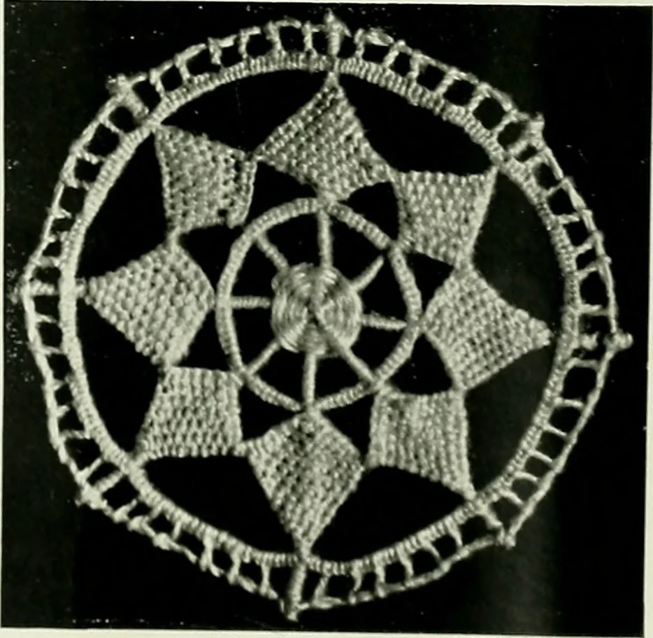 An illustration from Album de dentelle de Venise, 1900, leaf 17