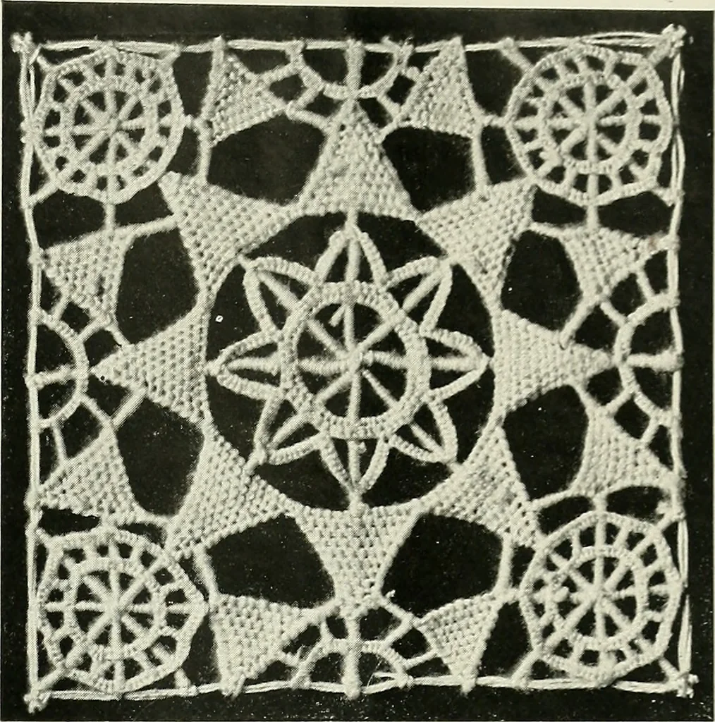 An illustration from Album de dentelle de Venise, 1900, leaf 18