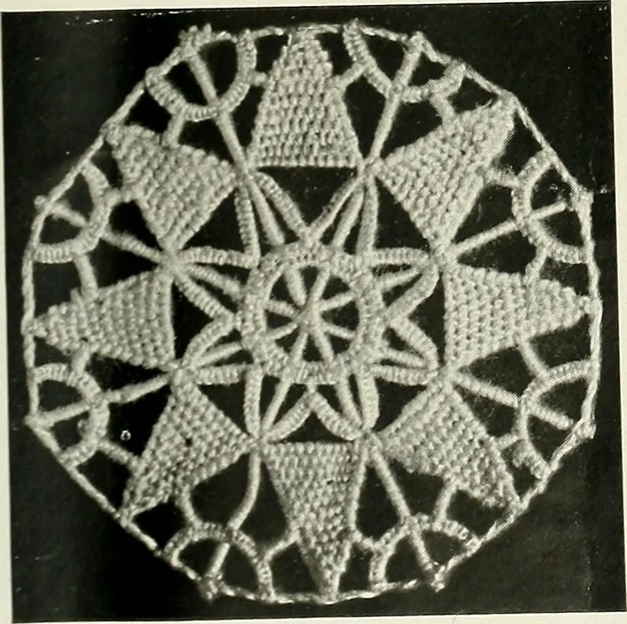 An illustration from Album de dentelle de Venise, 1900, leaf 18