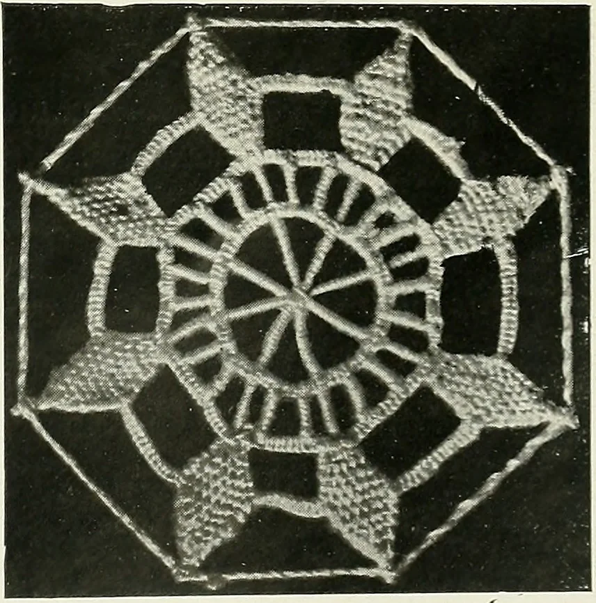 An illustration from Album de dentelle de Venise, 1900, leaf 18