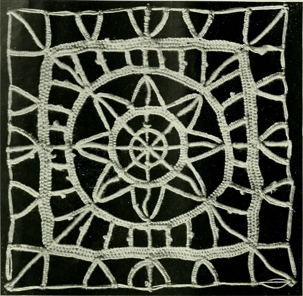 An illustration from Album de dentelle de Venise, 1900, leaf 19