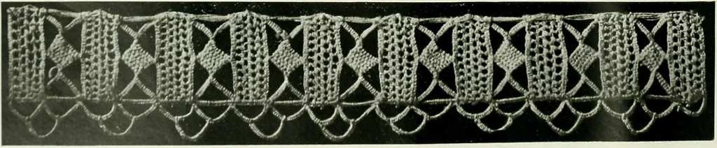 An illustration from Album de dentelle de Venise, 1900, leaf 19