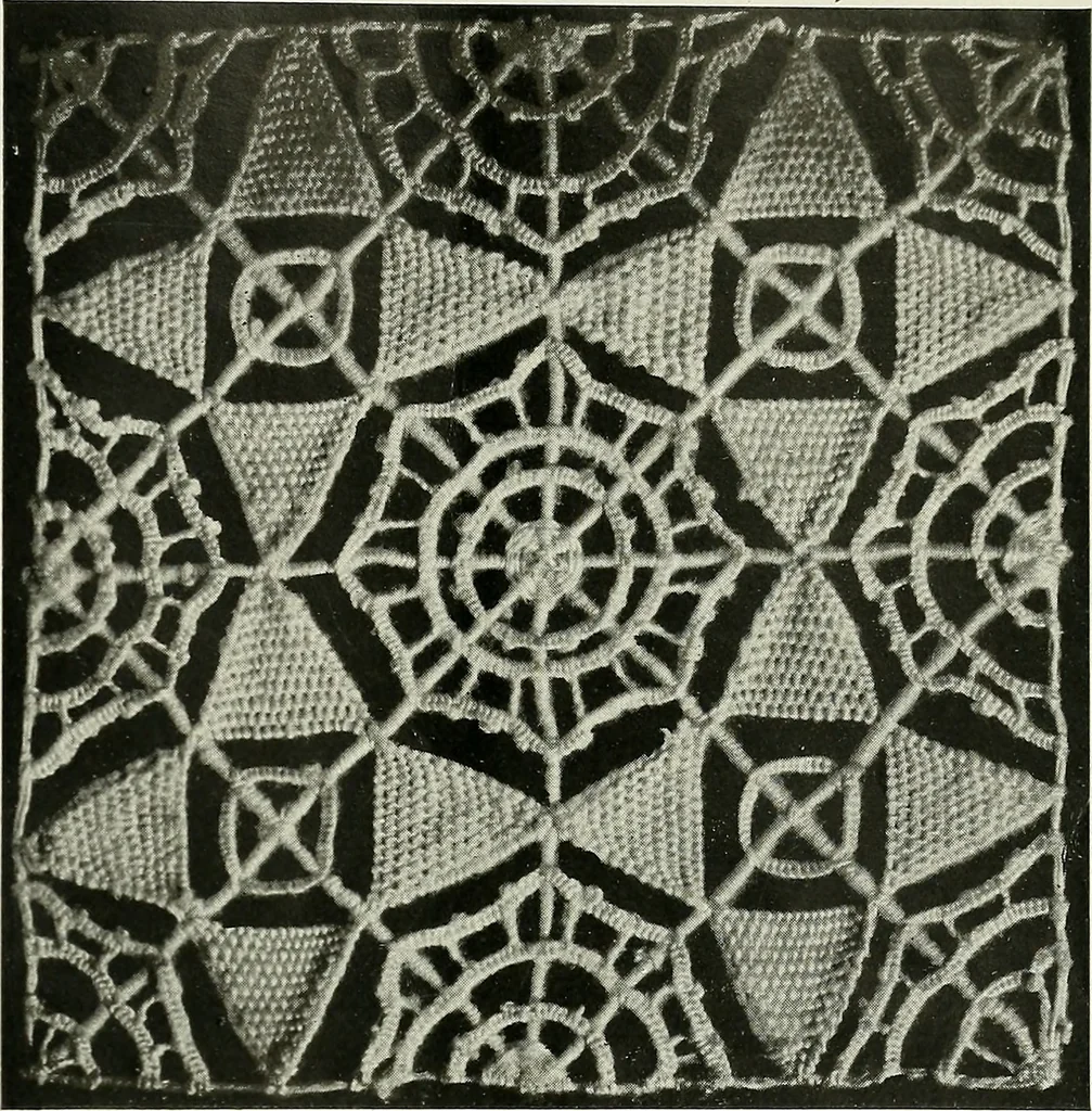 An illustration from Album de dentelle de Venise, 1900, leaf 20