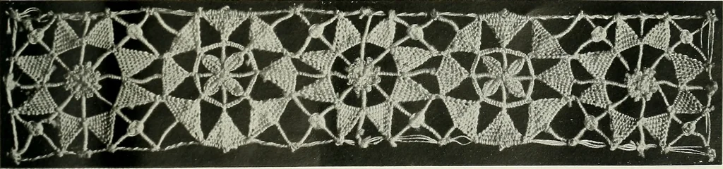An illustration from Album de dentelle de Venise, 1900, leaf 20