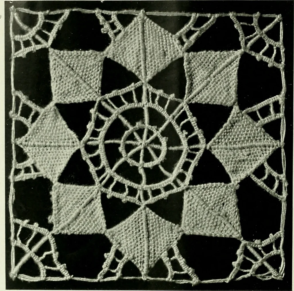 An illustration from Album de dentelle de Venise, 1900, leaf 21
