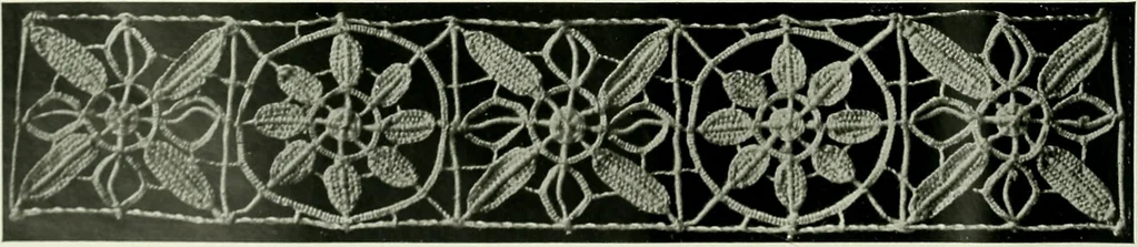 An illustration from Album de dentelle de Venise, 1900, leaf 21