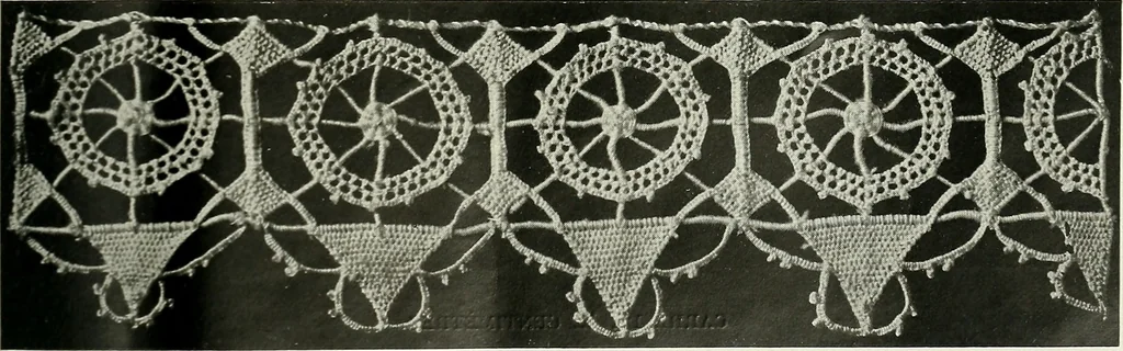 An illustration from Album de dentelle de Venise, 1900, leaf 22