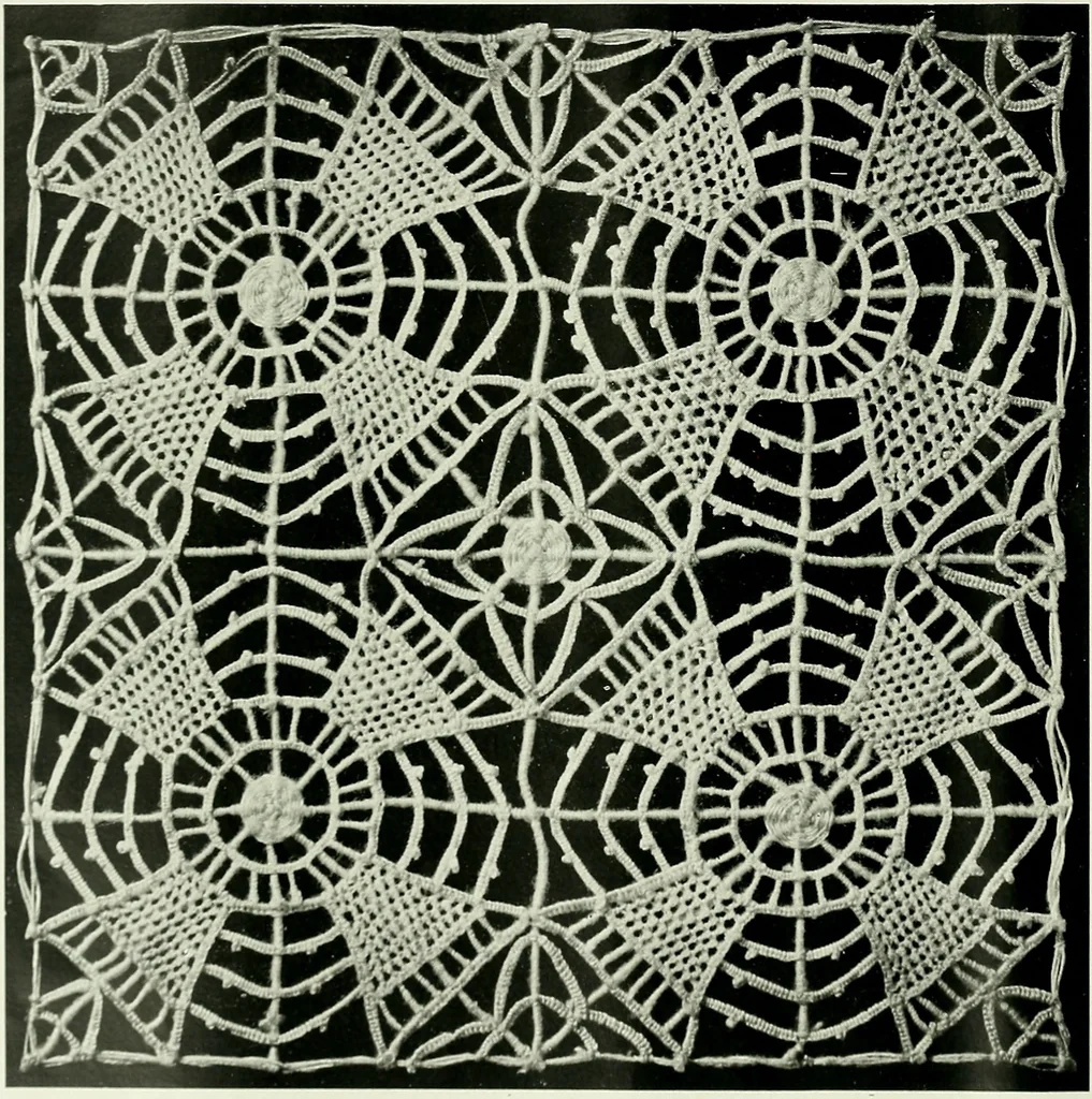 An illustration from Album de dentelle de Venise, 1900, leaf 23
