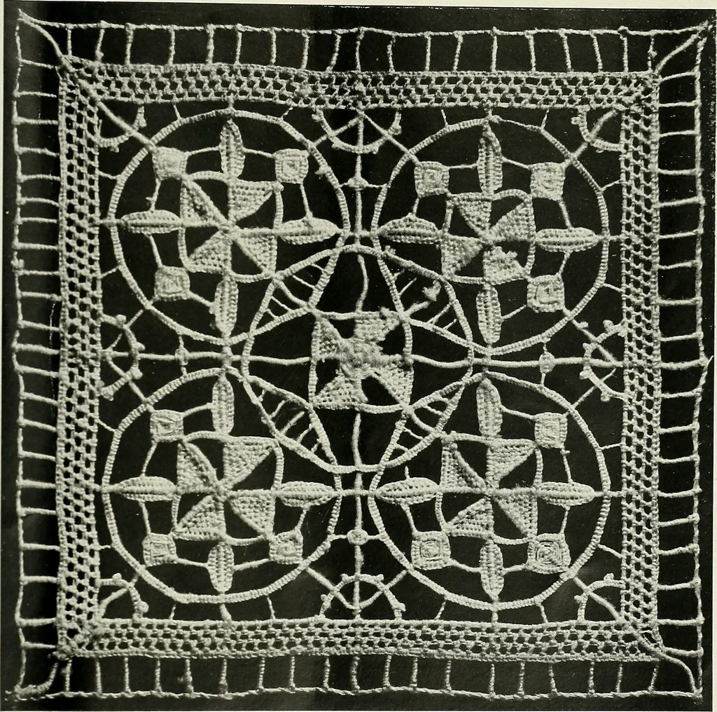 An illustration from Album de dentelle de Venise, 1900, leaf 24