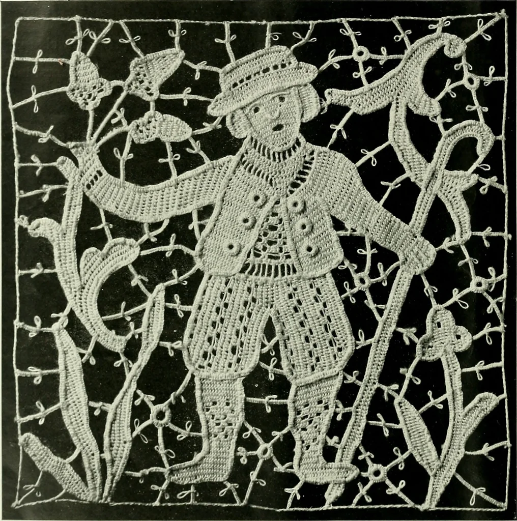 An illustration from Album de dentelle de Venise, 1900, leaf 39