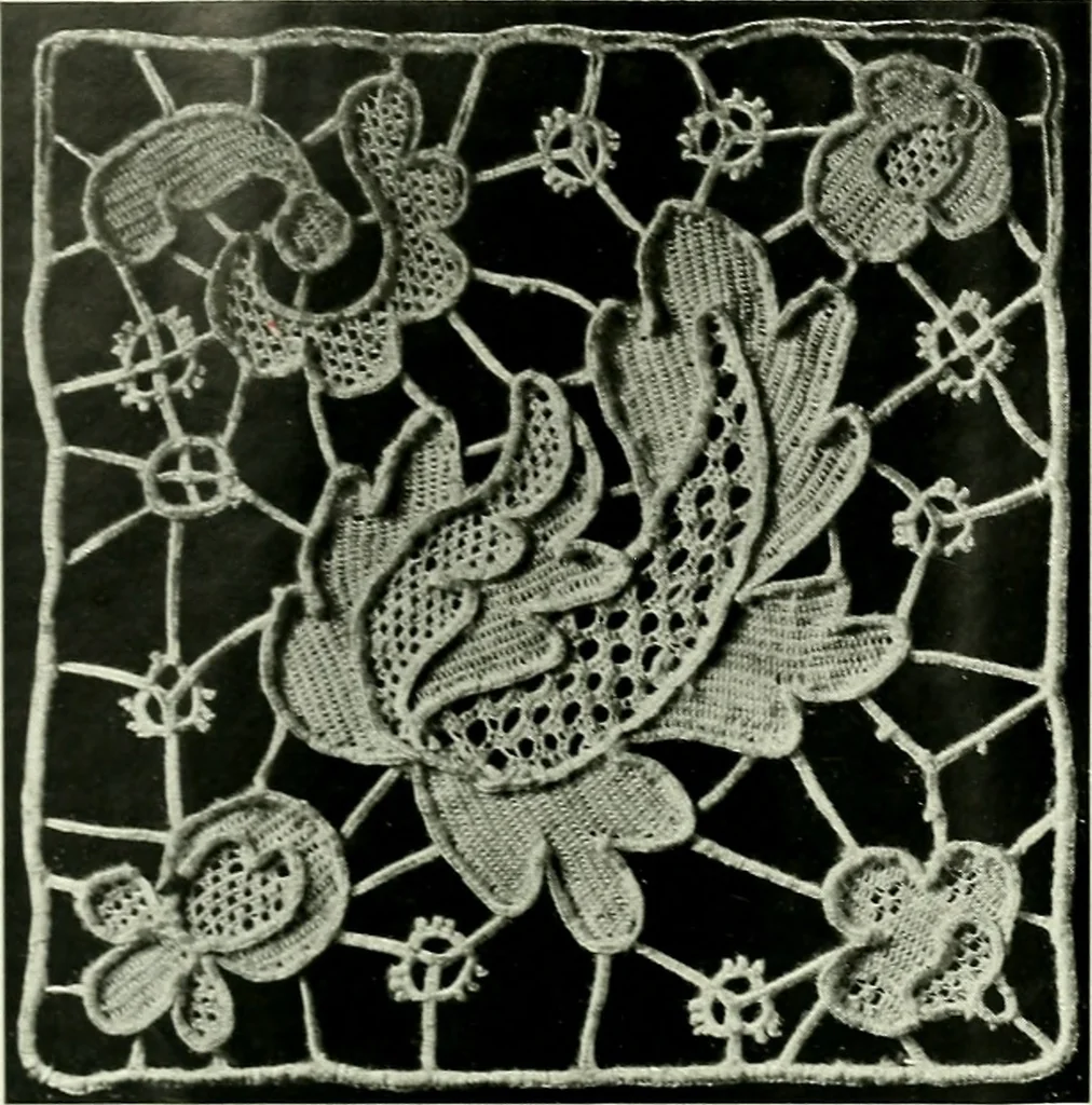 An illustration from Album de dentelle de Venise, 1900, leaf 41