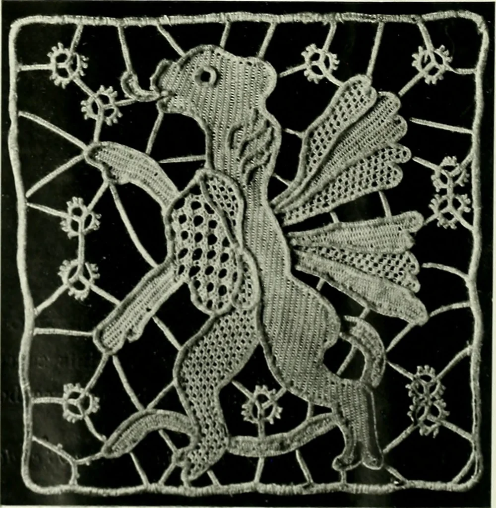 An illustration from Album de dentelle de Venise, 1900, leaf 41