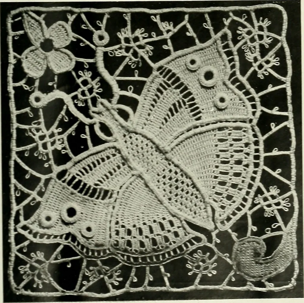 An illustration from Album de dentelle de Venise, 1900, leaf 42