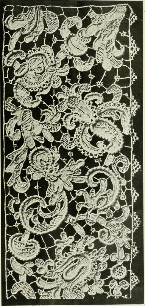 An illustration from Album de dentelle de Venise, 1900, leaf 46