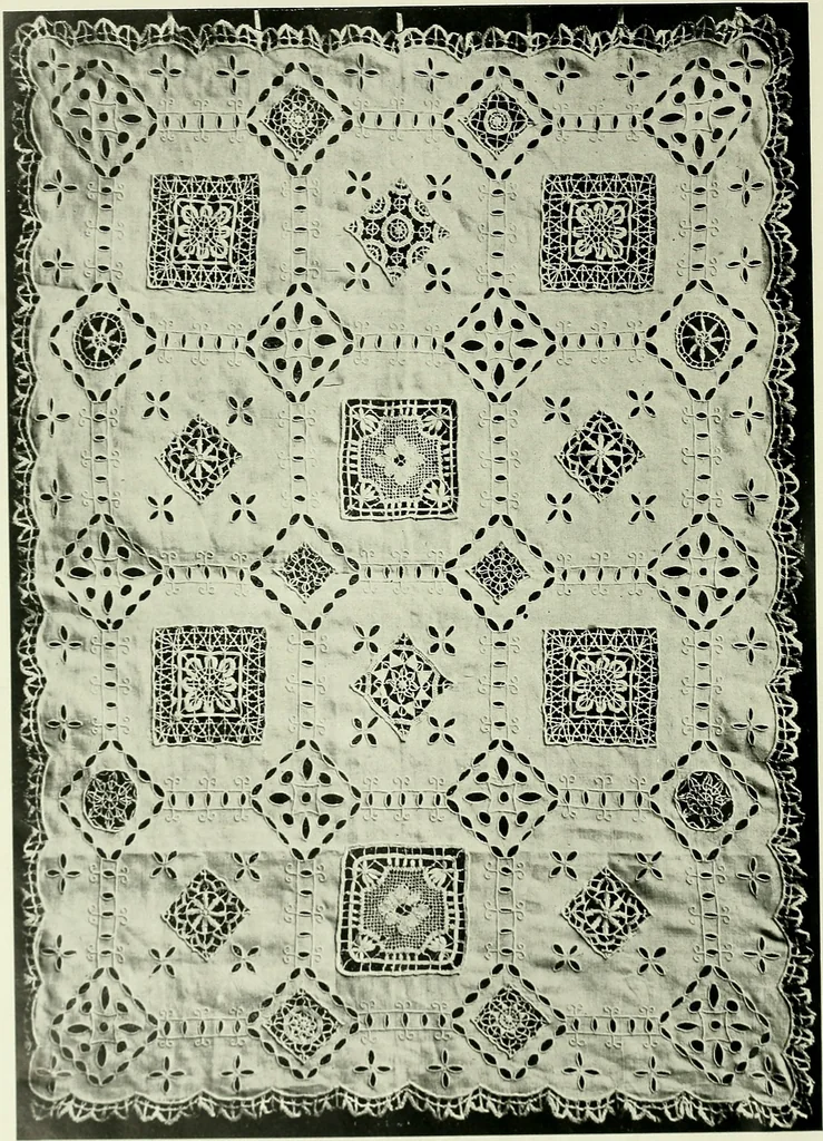 An illustration from Album de dentelle de Venise, 1900, leaf 51
