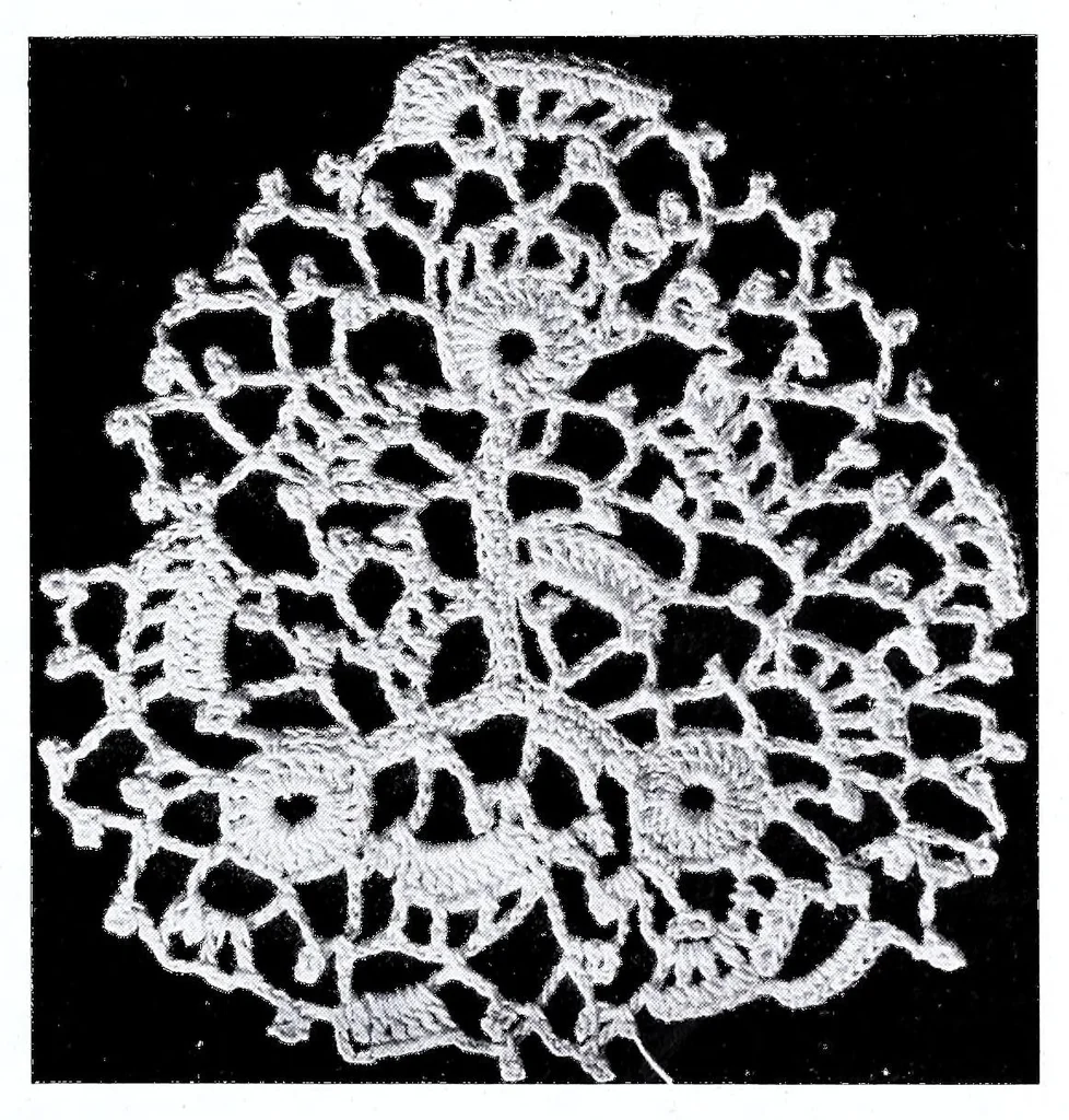 An illustration from [Album de dentelles], 1850, leaf 225