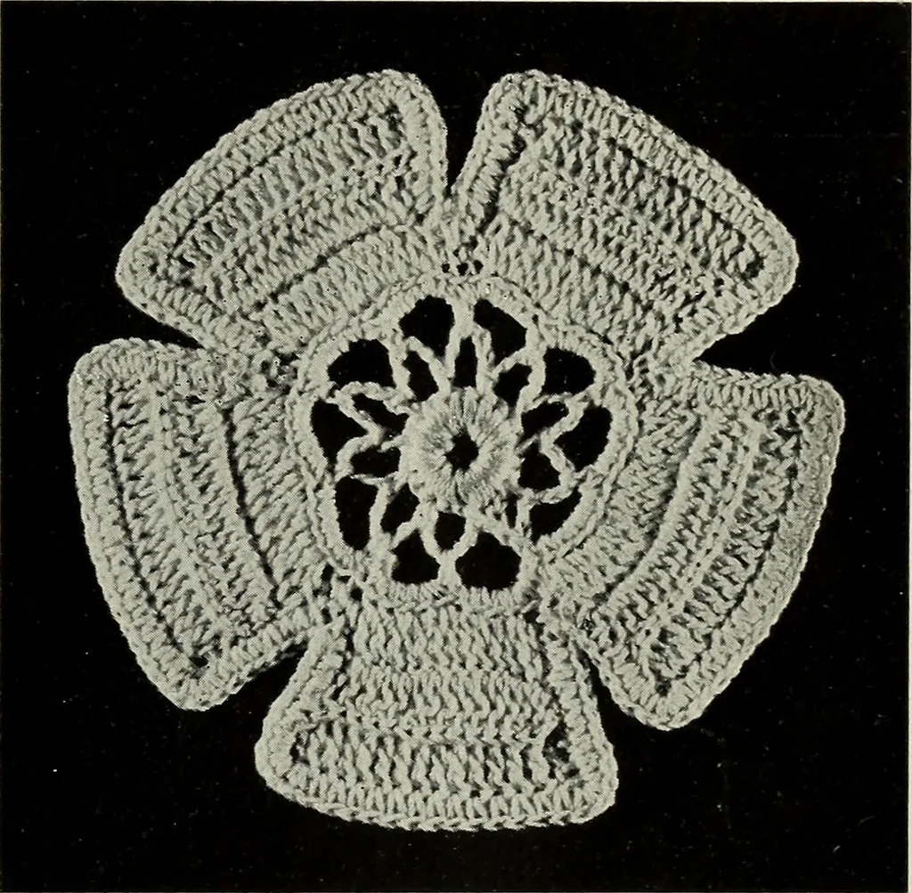 An illustration from Album de guipure d'Irlande, 1900, leaf 14